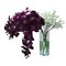 Graceful Silk Orchid Flower Stems: Set of 2, 40-Inch Artificial Centerpieces